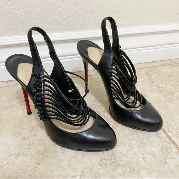 COPY - CHRISTIAN LOUBOUTIN Calf VIP Mille Cordes 100 37 - Picture 4 of 8